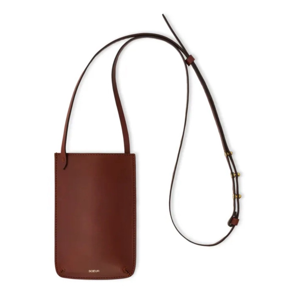 Soeur Noé Leather Phone Pouch